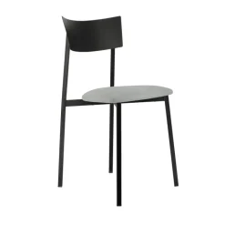 Carrier Anémone ® Chaise française avec assise en tissu rembourrée et dossier métal* Chaise De Salle à Manger