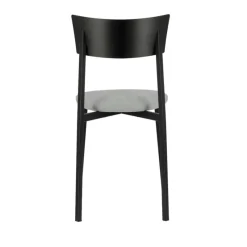 Carrier Anémone ® Chaise française avec assise en tissu rembourrée et dossier métal* Chaise De Salle à Manger