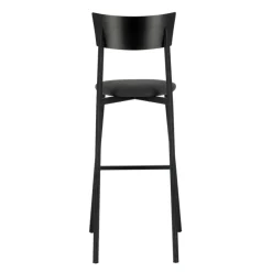 Carrier Anémone ® Tabouret de bar français avec assise en tissu rembourrée et dossier métal* Tabouret De Bar (assise +/- 80 Cm)