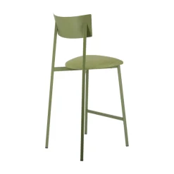 Carrier Anémone ® Tabouret snack français avec assise en tissu rembourrée et dossier métal* Tabouret Snack (assise +/- 65 Cm)|Tabouret De Bar (assise +/- 80 Cm)