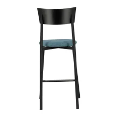 Carrier Anémone ® Tabouret snack français avec assise en tissu rembourrée et dossier métal* Tabouret Snack (assise +/- 65 Cm)|Tabouret De Bar (assise +/- 80 Cm)