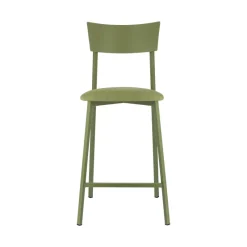 Carrier Anémone ® Tabouret snack français avec assise en tissu rembourrée et dossier métal* Tabouret Snack (assise +/- 65 Cm)|Tabouret De Bar (assise +/- 80 Cm)