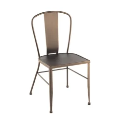 Jayso Antic Chaise de jardin vintage en métal* Chaise De Jardin