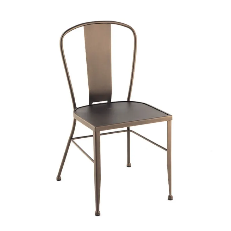 Jayso Antic Chaise de jardin vintage en métal* Chaise De Jardin