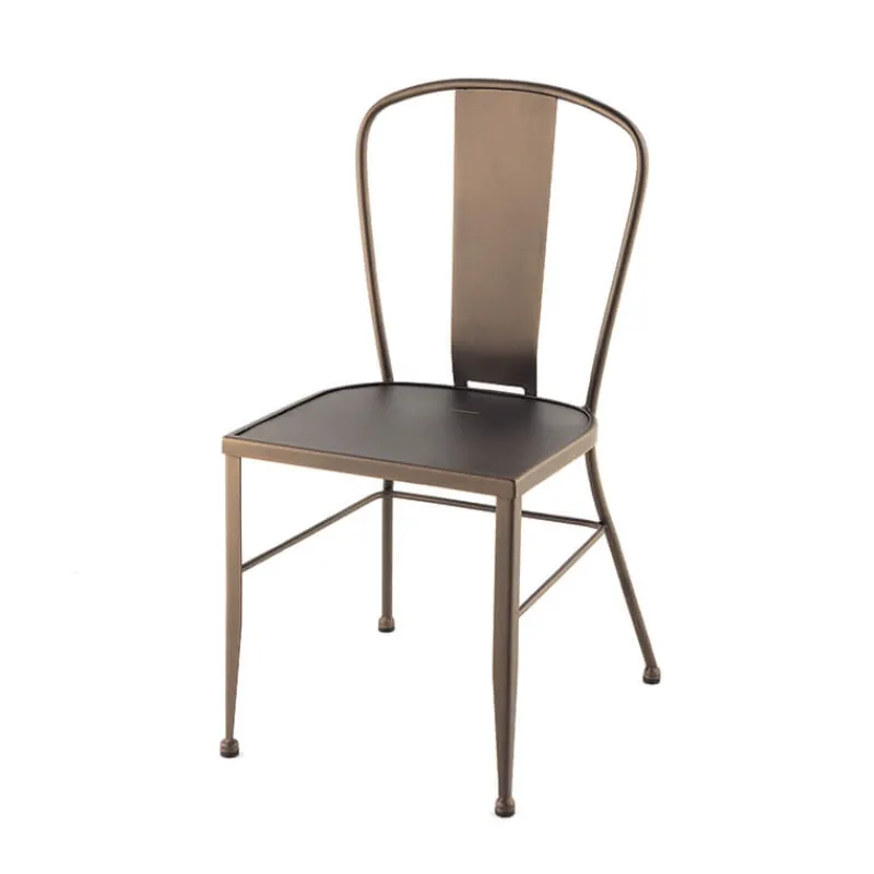 Jayso Antic Chaise de jardin vintage en métal* Chaise De Jardin