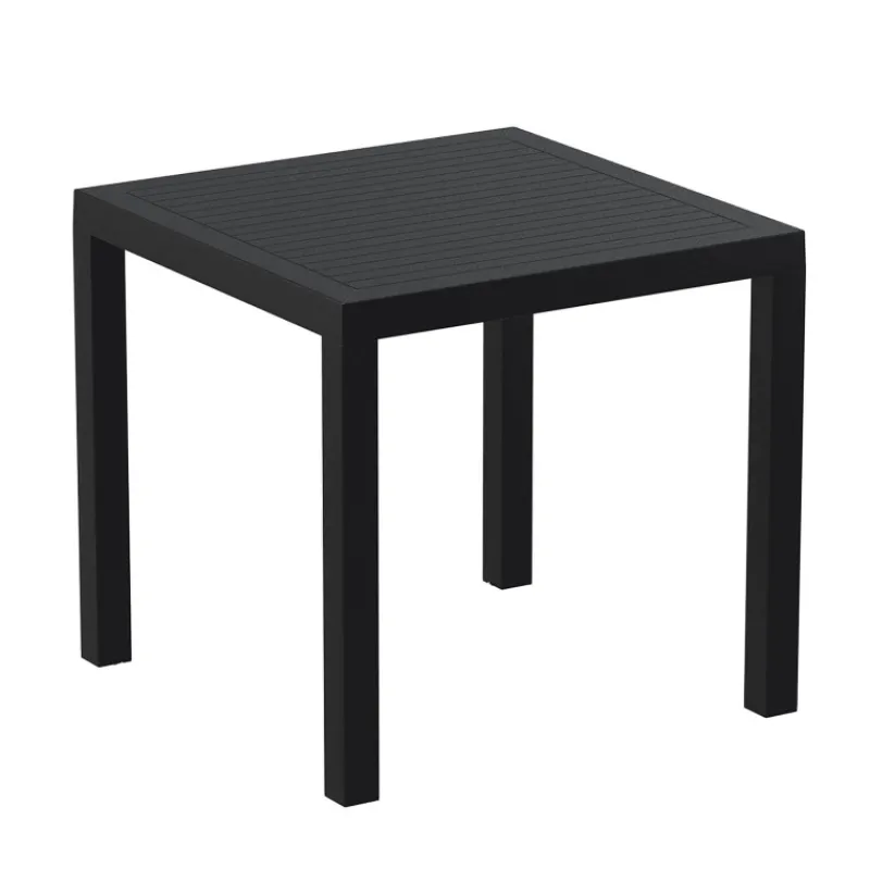 Ares Table de terrasse carrée en résine* Table De Jardin
