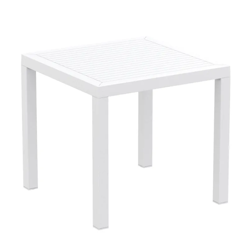Ares Table de terrasse carrée en résine* Table De Jardin