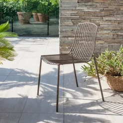 Altacom Ariel Chaise de jardin design empilable en métal* Chaise De Jardin