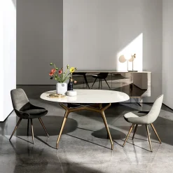 Sovet Italia Arkos Sovet® Table de designer italienne carrée bords arrondis en céramique* Table De Salle à Manger