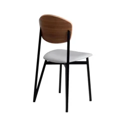 Carrier Artémis ® Chaise design française assise en synthétique, dossier bois et pieds en métal* Chaise De Salle à Manger|Chaise Salon