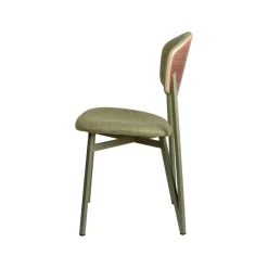 Carrier Artémis ® Chaise design française assise et dossier en tissu avec dos bois et pieds en métal* Chaise De Salle à Manger|Chaise Salon