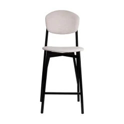 Carrier Artémis ® Tabouret snack design français assise et dossier en tissu dos en bois et pieds en métal* Tabouret Snack (assise +/- 65 Cm)|Tabouret De Bar (assise +/- 80 Cm)