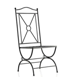 Jayso Atenas Chaise de jardin provençale en métal* Chaise De Jardin