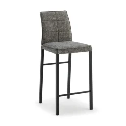 Europea Atlanta Tabouret snack italien en tissu avec pieds en métal* Tabouret Snack (assise +/- 65 Cm)|Tabouret De Bar (assise +/- 80 Cm)