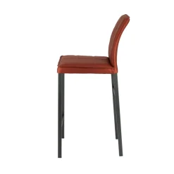 Europea Atlanta Tabouret snack italien en synthétique avec pieds en métal* Tabouret Snack (assise +/- 65 Cm)|Tabouret De Bar (assise +/- 80 Cm)