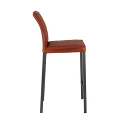 Europea Atlanta Tabouret snack italien en synthétique avec pieds en métal* Tabouret Snack (assise +/- 65 Cm)|Tabouret De Bar (assise +/- 80 Cm)
