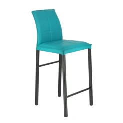 Europea Atlanta Tabouret snack italien en synthétique avec pieds en métal* Tabouret Snack (assise +/- 65 Cm)|Tabouret De Bar (assise +/- 80 Cm)