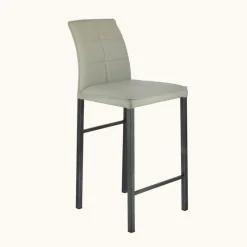 Europea Atlanta Tabouret snack italien en synthétique avec pieds en métal* Tabouret Snack (assise +/- 65 Cm)|Tabouret De Bar (assise +/- 80 Cm)
