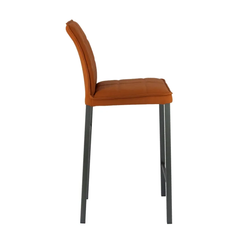 Europea Atlanta Tabouret snack italien en synthétique avec pieds en métal* Tabouret Snack (assise +/- 65 Cm)|Tabouret De Bar (assise +/- 80 Cm)