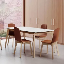 Cancio Atlas Table scandinave en céramique avec pieds bois* Table De Salle à Manger