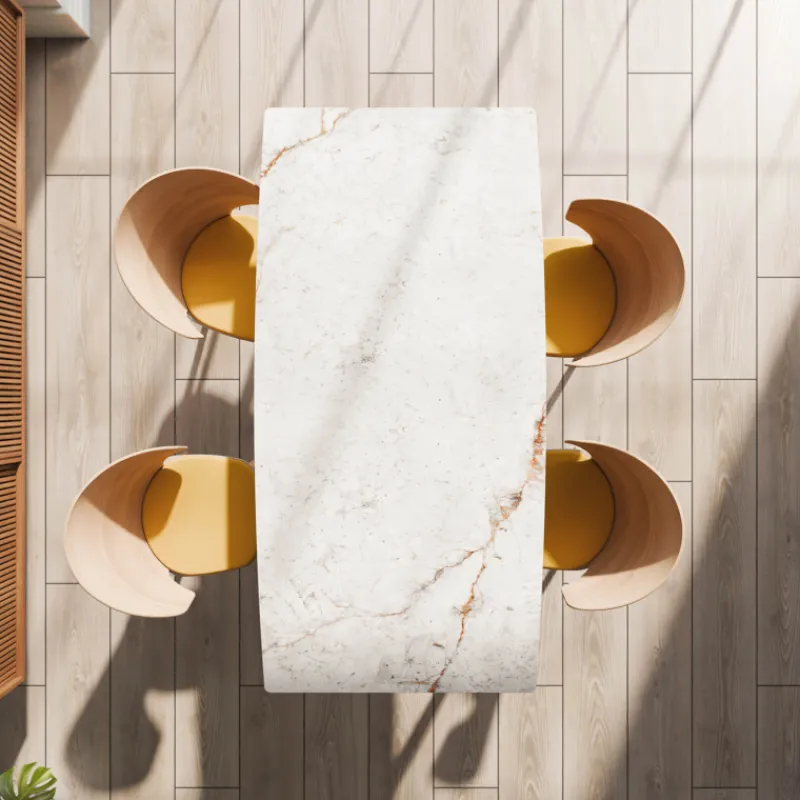 Cancio Atlas Table scandinave extensible en céramique avec pieds en bois* Table De Salle à Manger