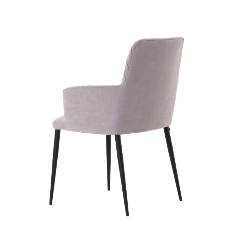 Mobitec Aura ® Chaise avec accoudoirs moderne tissu et pieds en métal* Chaise De Salle à Manger|Chaise Salon