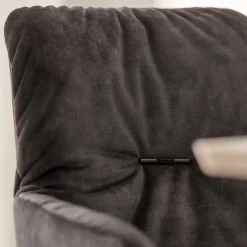 Mobitec Aura ® Chaise avec accoudoirs moderne tissu et pieds en métal* Chaise De Salle à Manger|Chaise Salon