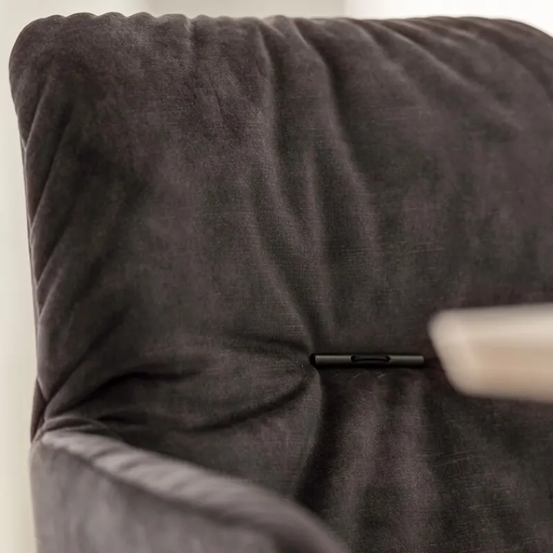 Mobitec Aura ® Chaise avec accoudoirs moderne tissu et pieds en métal* Chaise De Salle à Manger|Chaise Salon