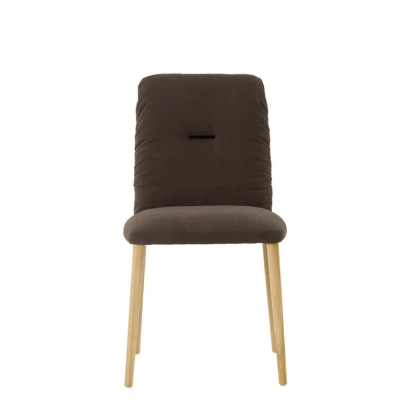 Mobitec Aura ® Chaise style cocooning en tissu et pieds bois* Chaise Salon|Chaise De Salle à Manger