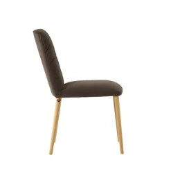 Mobitec Aura ® Chaise style cocooning en tissu et pieds bois* Chaise Salon|Chaise De Salle à Manger