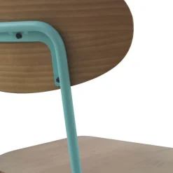 Jayso Austin Chaise industrielle vintage en bois et métal* Chaise De Cuisine|Chaise De Salle à Manger