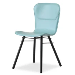 Airnova Avenue Chaise rétro design en croûte de cuir et métal* Chaise De Salle à Manger|Chaise Salon
