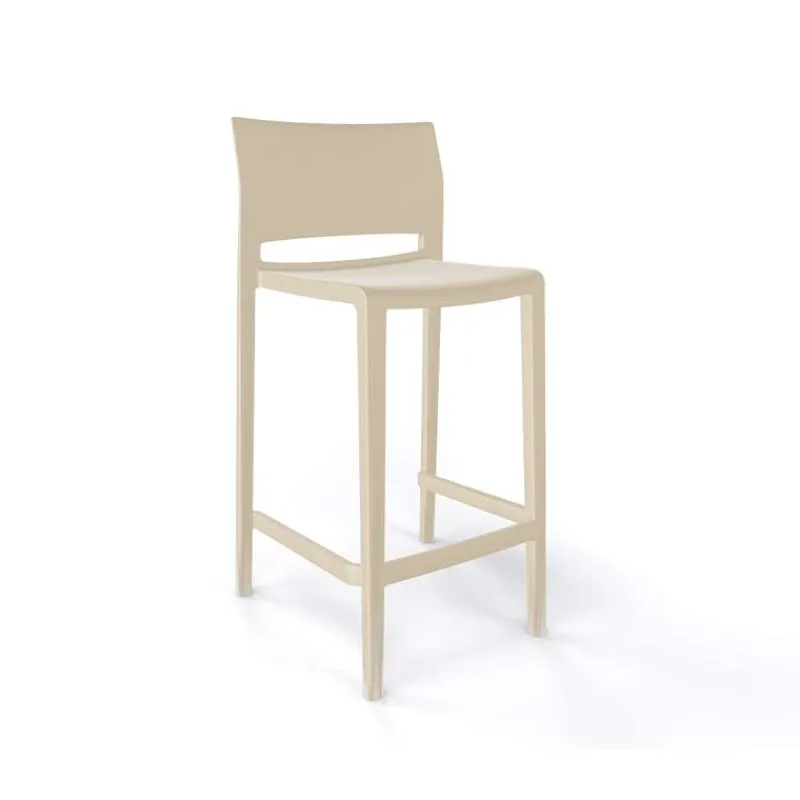 Bakhita Tabouret snack moderne empilable* Tabouret Snack (assise +/- 65 Cm)|Tabouret De Bar (assise +/- 80 Cm)
