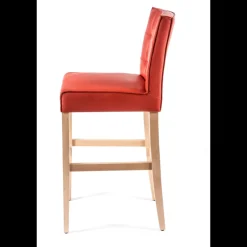 Sessio BarCarpe 2 Tabouret de bar matelassé en synthétique et bois* Tabouret De Bar (assise +/- 80 Cm)