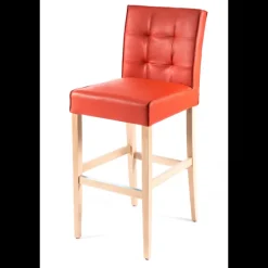 Sessio BarCarpe 2 Tabouret de bar matelassé en synthétique et bois* Tabouret De Bar (assise +/- 80 Cm)
