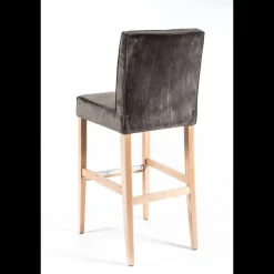 Sessio BarCarpe Tabouret de bar en tissu et bois* Tabouret De Bar (assise +/- 80 Cm)