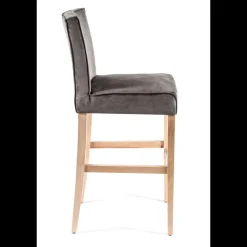 Sessio BarCarpe Tabouret de bar en tissu et bois* Tabouret De Bar (assise +/- 80 Cm)