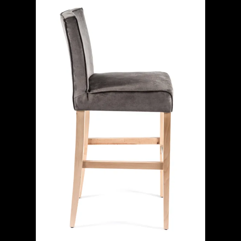 Sessio BarCarpe Tabouret de bar en tissu et bois* Tabouret De Bar (assise +/- 80 Cm)