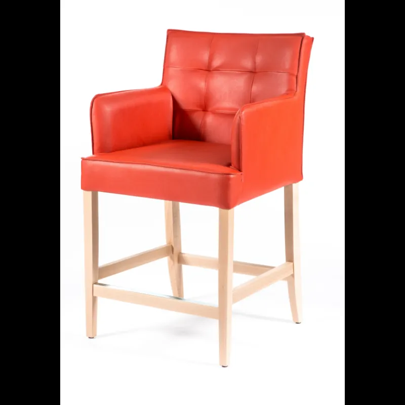 Sessio BarDiem 2 Tabouret snack matelassé avec accoudoirs* Tabouret Snack (assise +/- 65 Cm)|Tabouret De Bar (assise +/- 80 Cm)