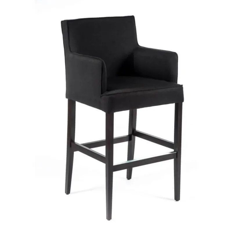Sessio BarDiem Tabouret bar contemporain en tissu et bois* Tabouret De Bar (assise +/- 80 Cm)