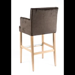 Sessio BarDiem Tabouret bar contemporain en tissu et bois* Tabouret De Bar (assise +/- 80 Cm)