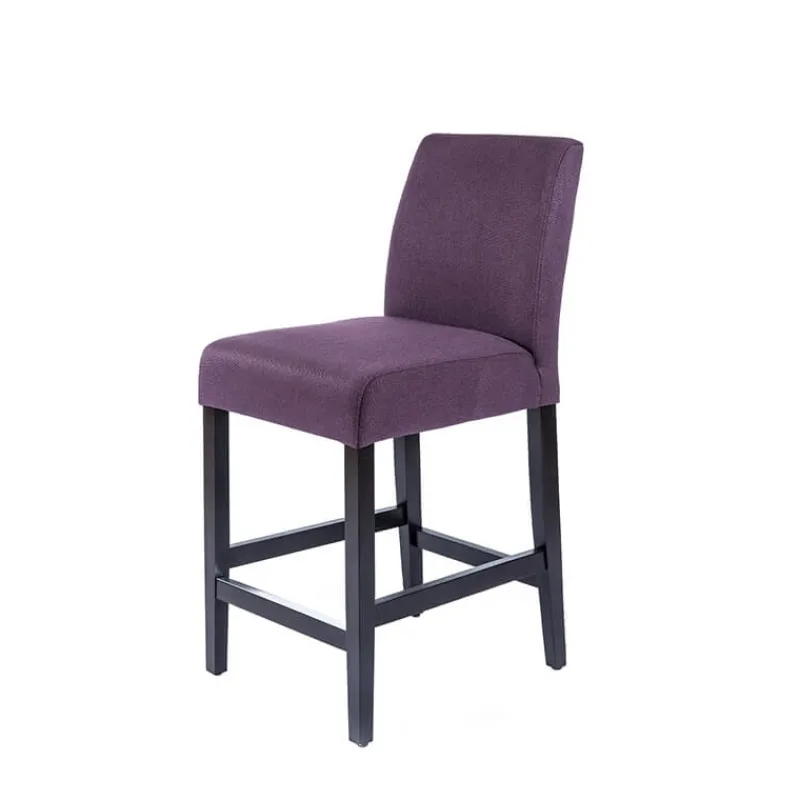 Sessio BarFritz Tabouret snack contemporain en tissu et pieds en bois massif* Tabouret Snack (assise +/- 65 Cm)|Tabouret De Bar (assise +/- 80 Cm)