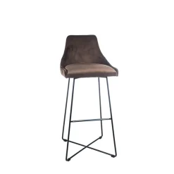 Sessio BarLars line Tabouret de bar en métal et tissu* Tabouret De Bar (assise +/- 80 Cm)