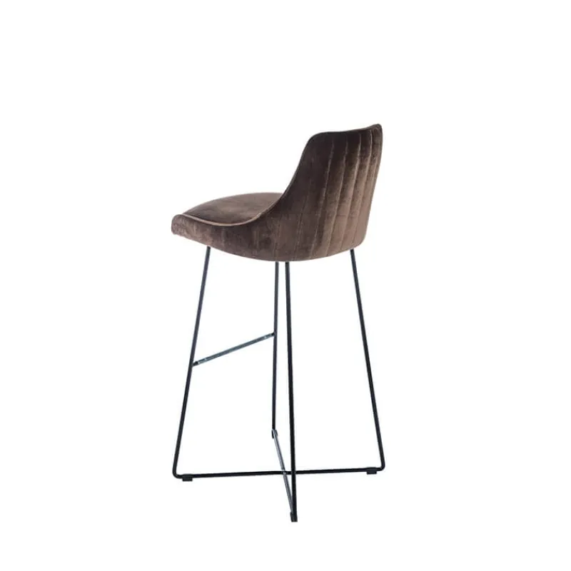 Sessio BarLars line Tabouret de bar en métal et tissu* Tabouret De Bar (assise +/- 80 Cm)