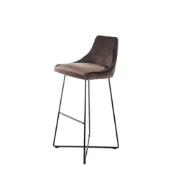Sessio BarLars line Tabouret de bar en métal et tissu* Tabouret De Bar (assise +/- 80 Cm)