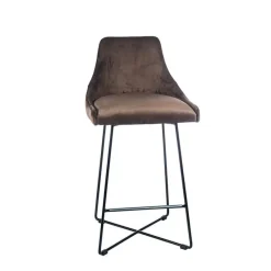Sessio BarLars line Tabouret snack moderne en métal et tissu* Tabouret Snack (assise +/- 65 Cm)