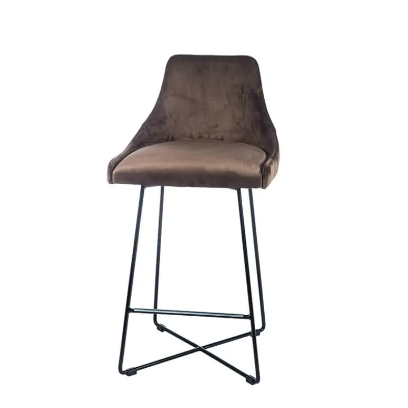 Sessio BarLars line Tabouret snack moderne en métal et tissu* Tabouret Snack (assise +/- 65 Cm)
