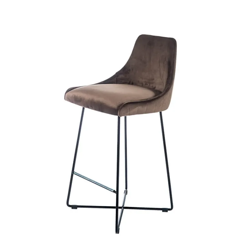 Sessio BarLars line Tabouret snack moderne en métal et tissu* Tabouret Snack (assise +/- 65 Cm)