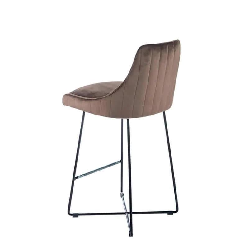 Sessio BarLars line Tabouret snack moderne en métal et tissu* Tabouret Snack (assise +/- 65 Cm)
