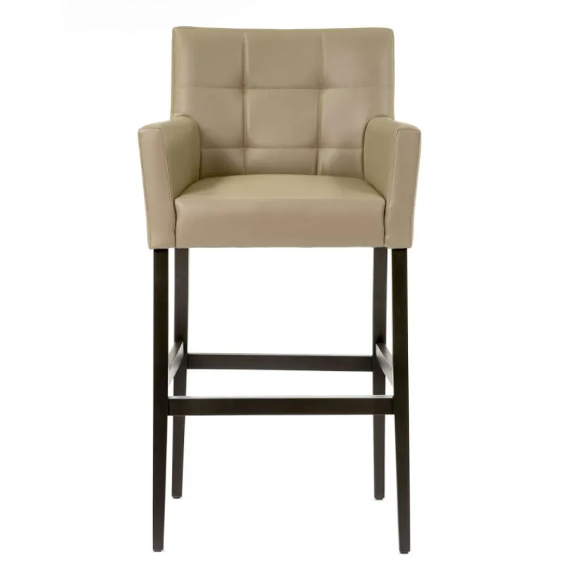 Sessio BarMatiz Tabouret de bar avec dossier matelassé et accoudoirs* Tabouret De Bar (assise +/- 80 Cm)